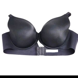 CACIQUE Size 44C Lightly Lined Full Coverage Black Underwire Bra